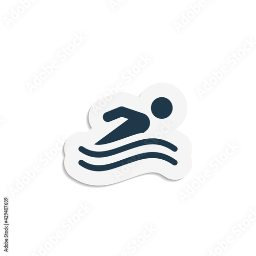 Swimming - Sticker