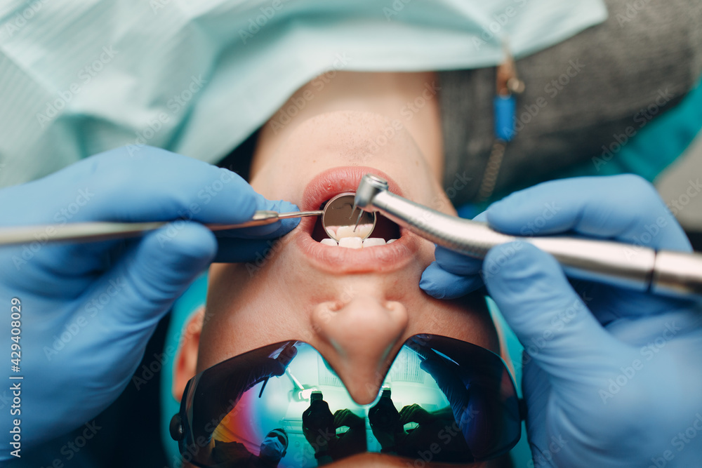 Dentistry Dental clinic. Doctor and patient. Teeth health Dentistry Dental clinic. Doctor and patient. Teeth health