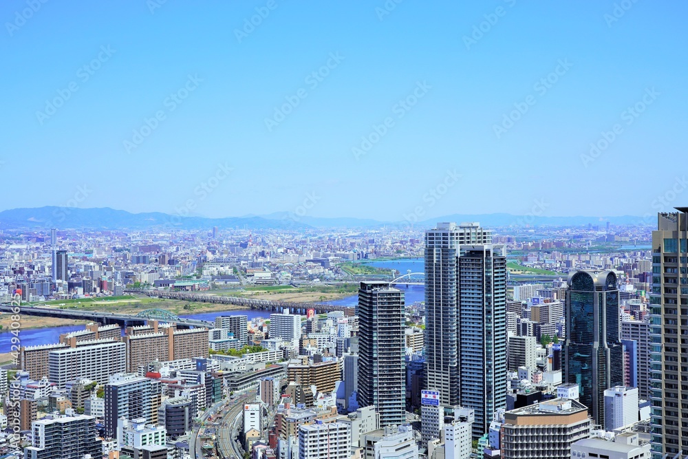 Fototapeta premium 大阪市内の眺め