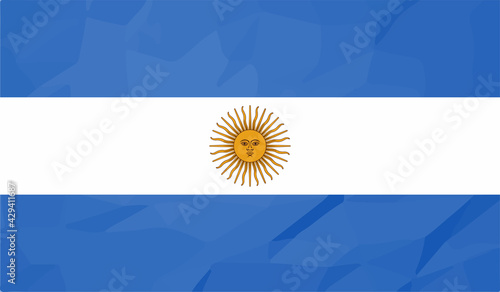 Grunge Argentina flag. Argentina flag with waving grunge texture.