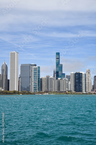 Chicago city skyline along the waterfront © BradleyWarren