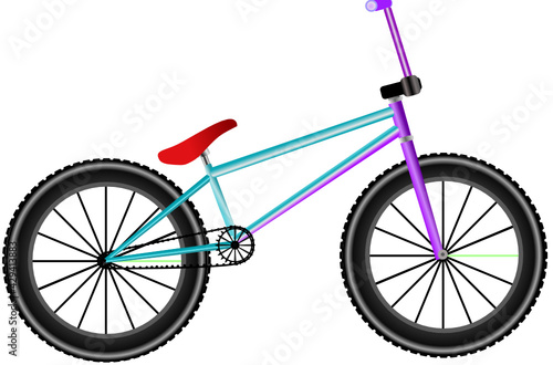 Bmx, BMX Rad, Fahrrad, isoliert