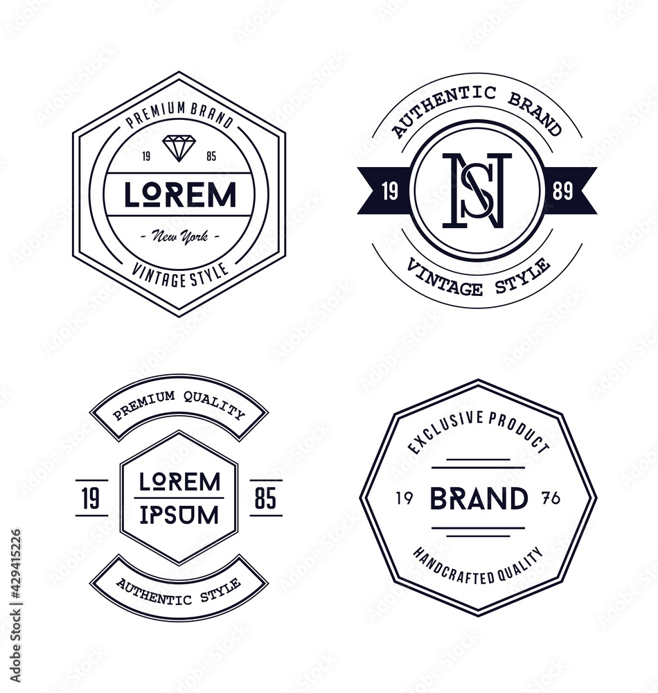Fototapeta premium Vintage Badge Logo Design