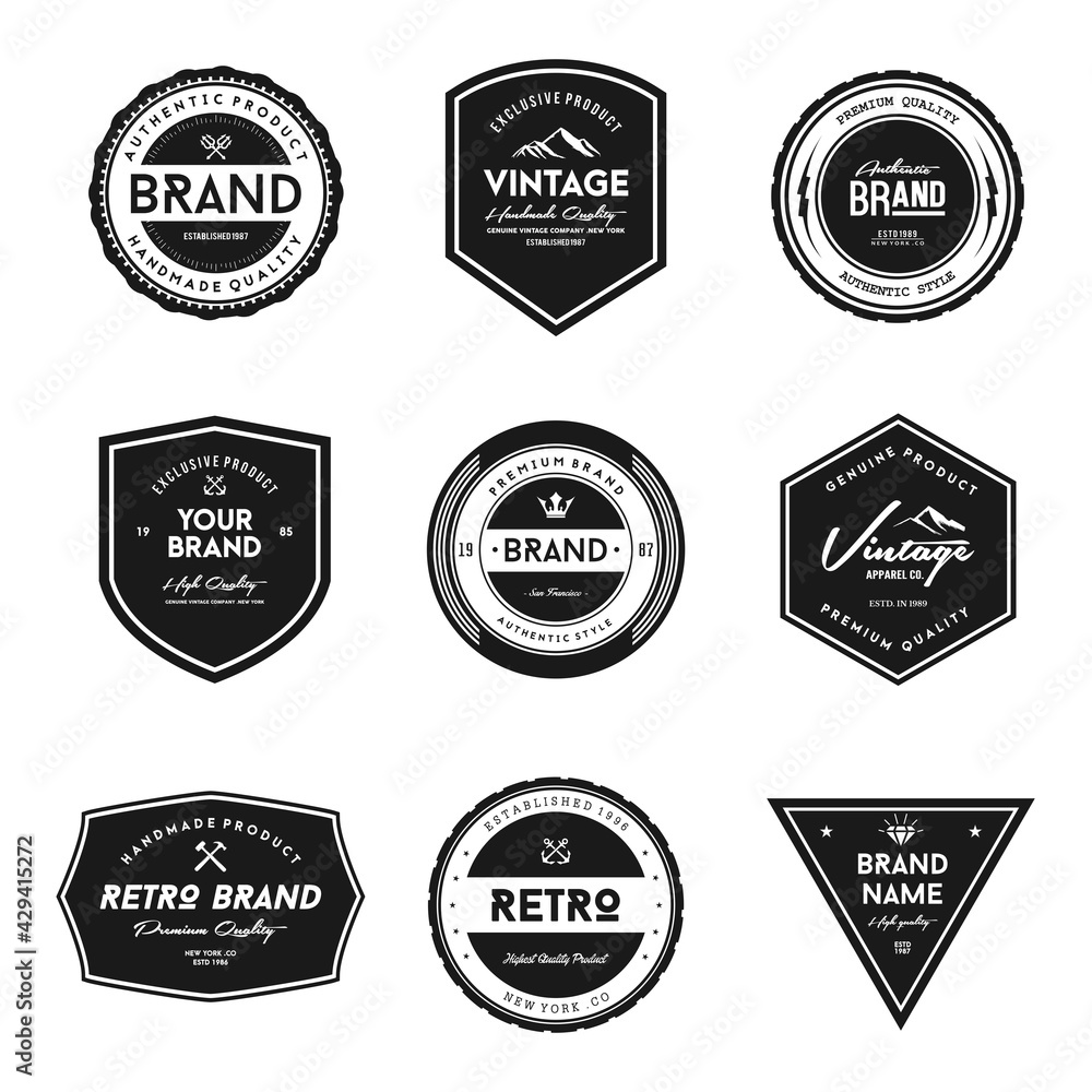 Vintage Brand Badge And Label