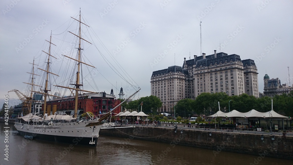 view of the port Buenos Aires Argentina