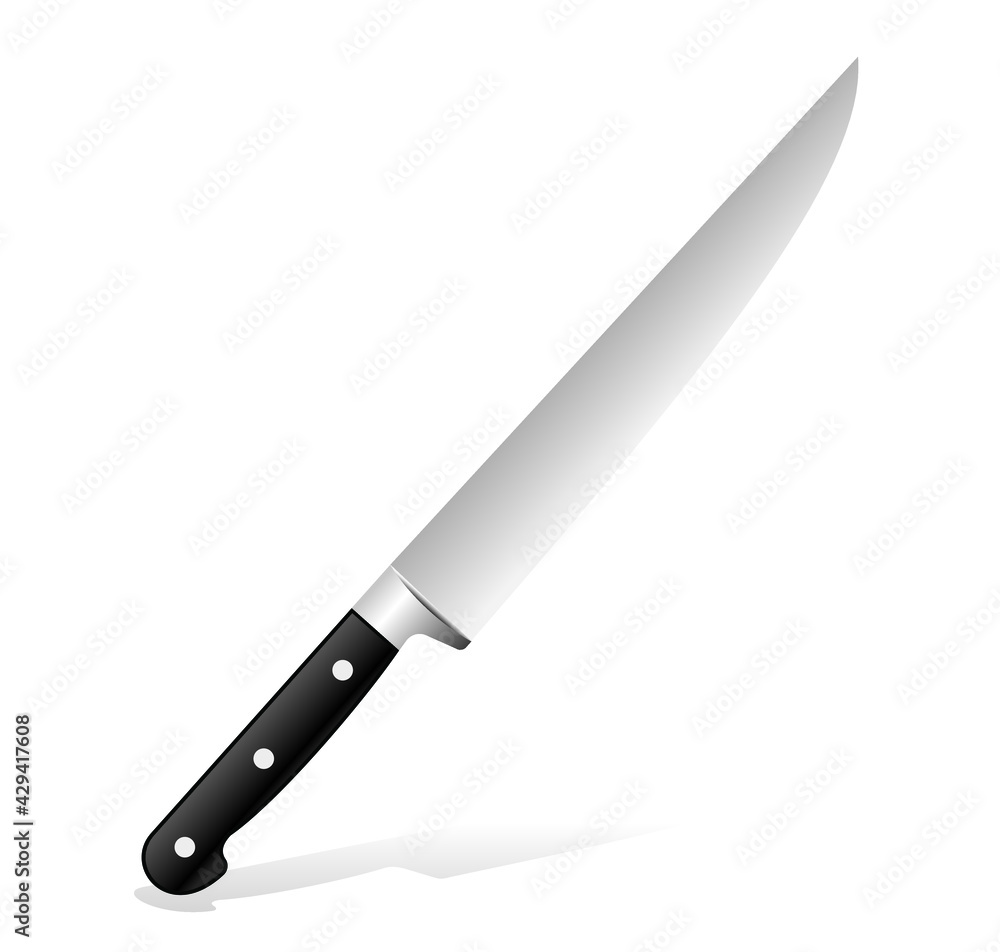 knife on white background, vector illustration knife on white background, vector illustration