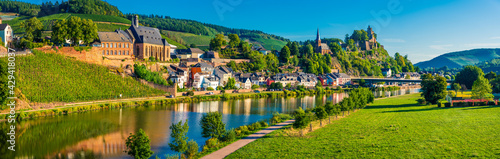 Saarburg village at the Saar river valley, Germany