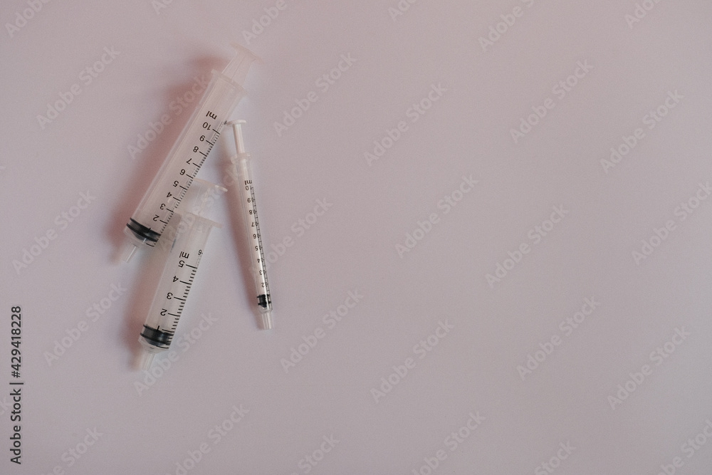Syringes for doctors that are commonly used in hospitals Syringes for doctors that are commonly used in hospitals
