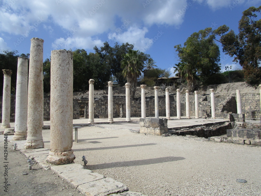 Fototapeta premium Steles in Beit She'an