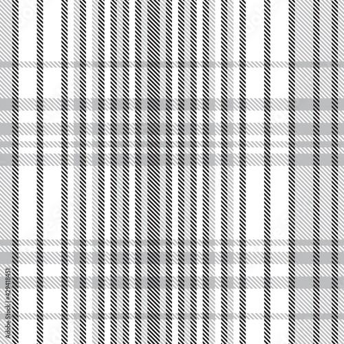 Black and White Ombre Plaid textured Seamless Pattern