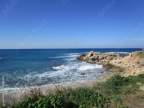 Beach in Caesarea Philippi