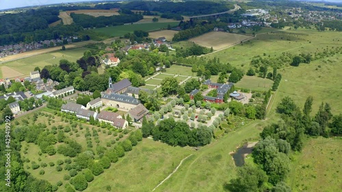 Wallpaper Mural Aerial view, flight at Château St. Gerlach, Valkenburg, Maastricht, Netherlands, Jul 2019 Torontodigital.ca