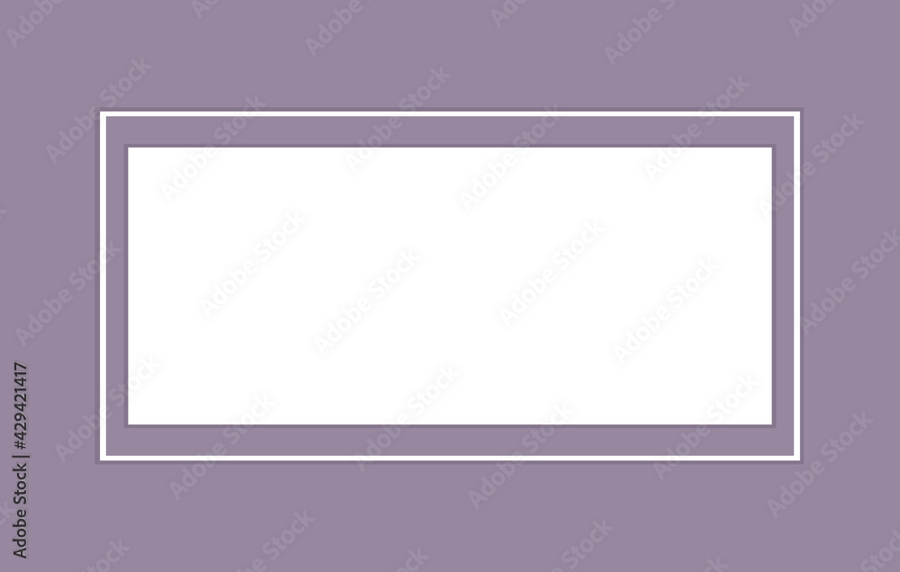 Background for advertising. On a purple background, a white rectangular frame. Background for advertising. On a purple background, a white rectangular frame.