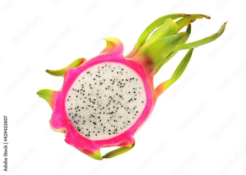 Fresh dragon fruit isolated on white background Fresh dragon fruit isolated on white background