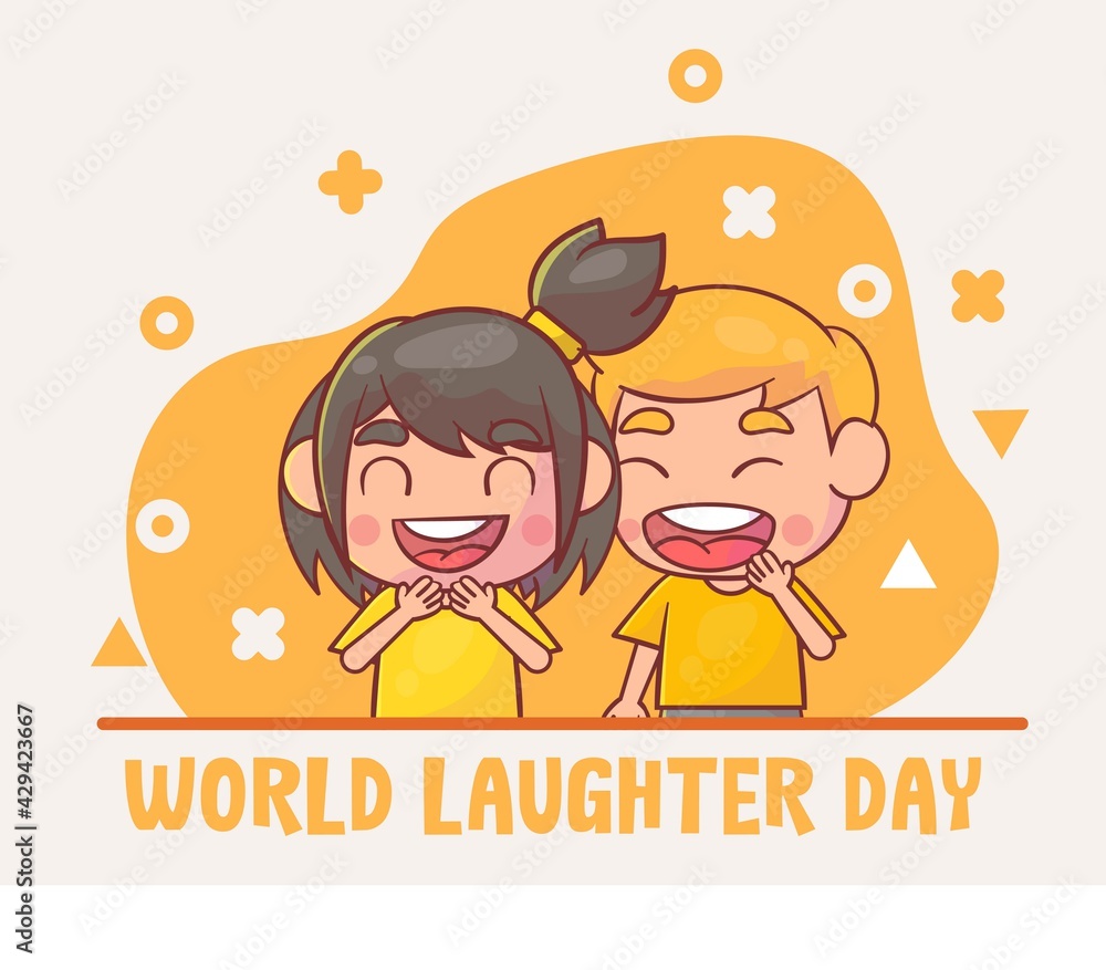 World laughter day Premium Vector
