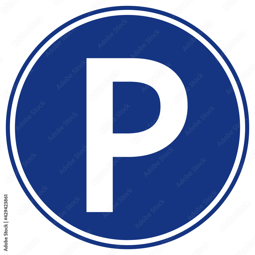 Parking Symbol Sign,Vector Illustration, Isolate On White Background Label. EPS10 Parking Symbol Sign,Vector Illustration, Isolate On White Background Label. EPS10