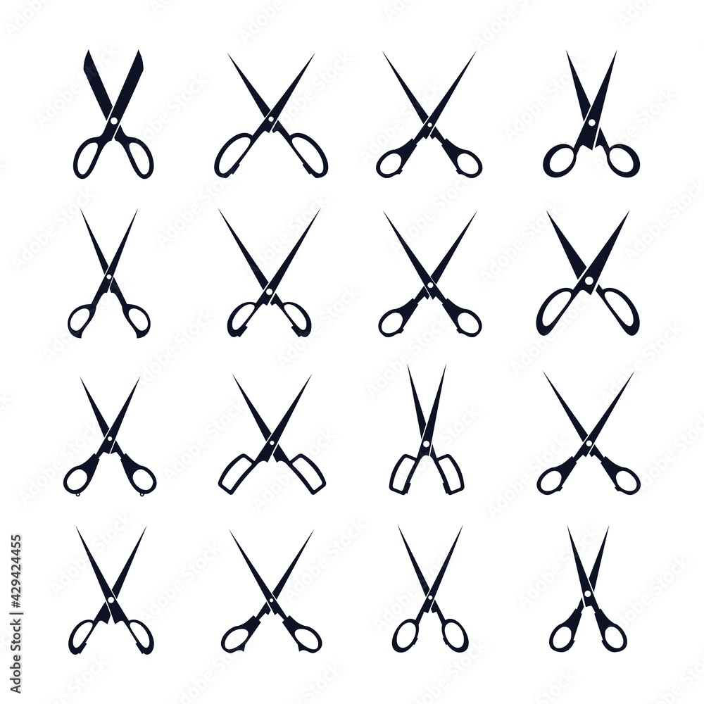 Scissors Icon Vector Set Scissors Icon Vector Set