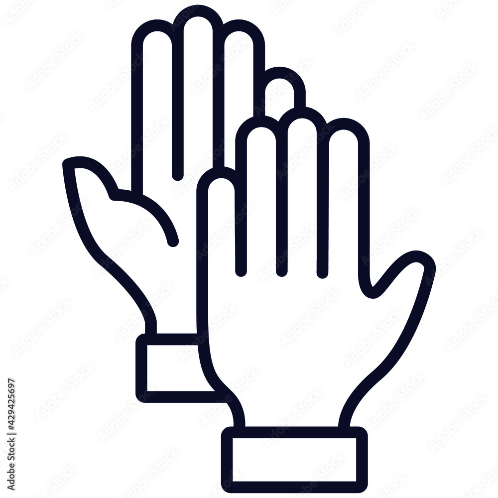 Obraz premium Free Vector Hand Symbol Vector.