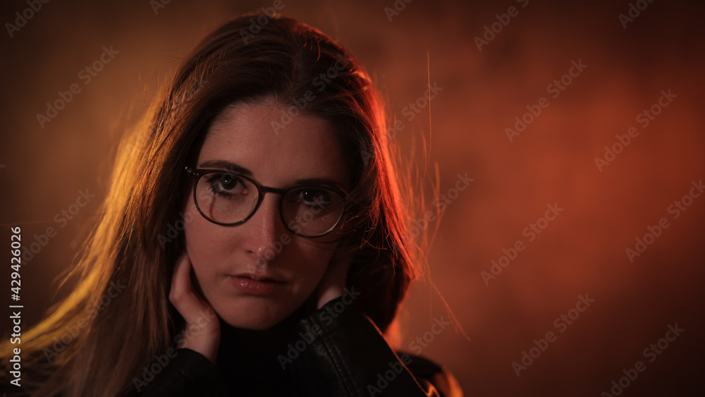 Beauty and fashion shot of a young pretty woman - studio photography Beauty and fashion shot of a young pretty woman - studio photography