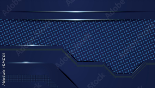 Modern black luxury background with blue line