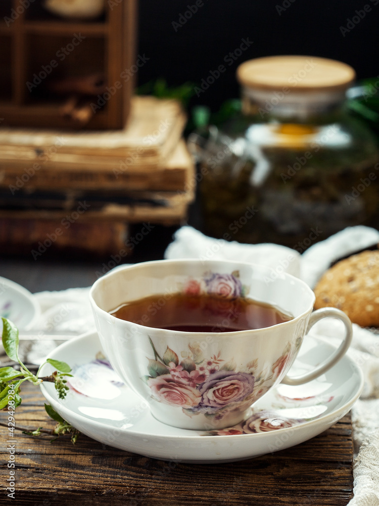 cup of tea and cookies cup of tea and cookies