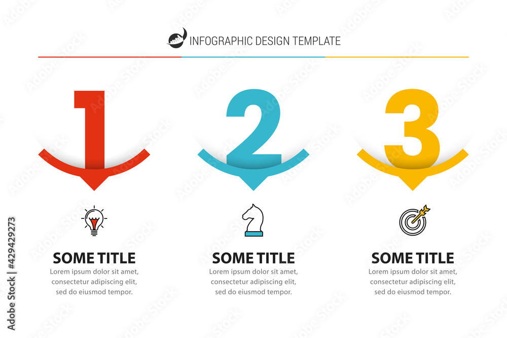 Infographic design template. Business concept with 3 steps Infographic design template. Business concept with 3 steps