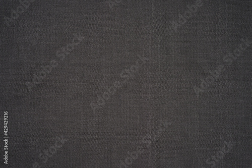 Natural black linen texture as background