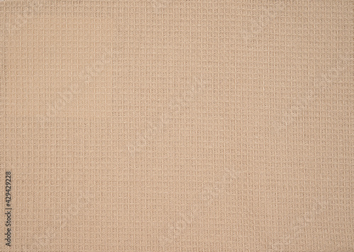 beige pattern of waffle towel
