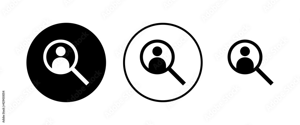Hiring icons set. Human resources concept. Recruitment. Search job vacancy icon. Hire. Find people icon Hiring icons set. Human resources concept. Recruitment. Search job vacancy icon. Hire. Find people icon