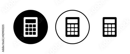 Calculator icons set. Calculator vector icon