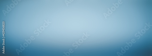 Wide light blue vintage gradient abstract background for product or text backdrop design