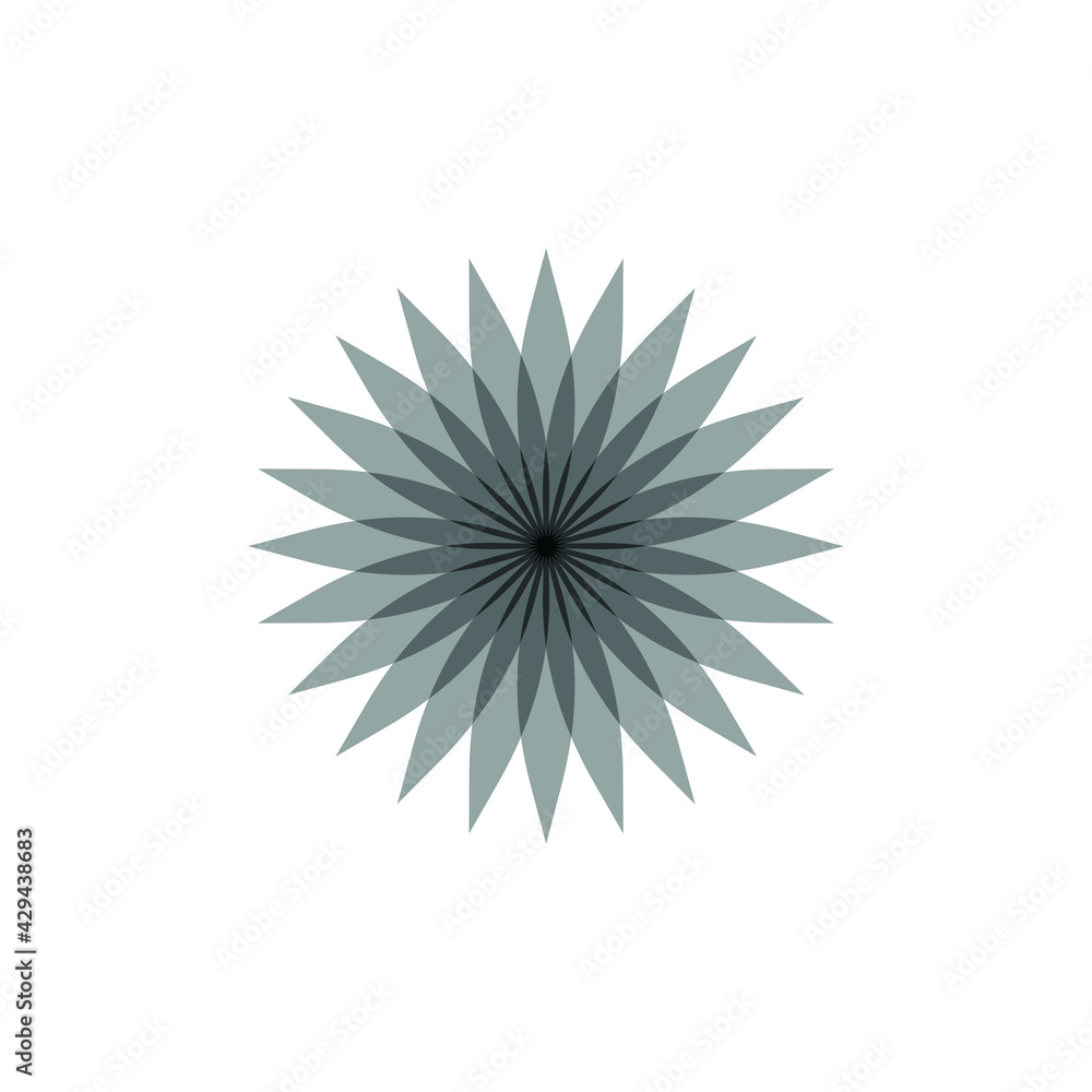 Obraz premium Water lily Lotus logo Flower logo - beauty spa flower symbol wellness health meditation beauty luxury natural fitness yoga lifestyle treatment petals salon organic calming cosmetics