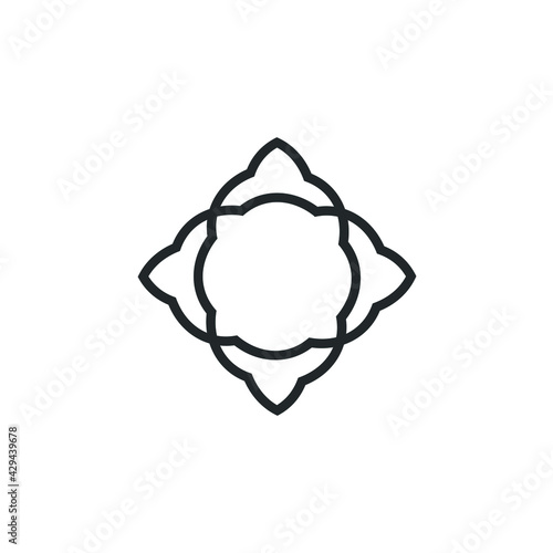 Water lily Lotus logo Flower logo - beauty spa flower symbol wellness health meditation beauty luxury natural fitness yoga lifestyle treatment petals salon organic calming cosmetics