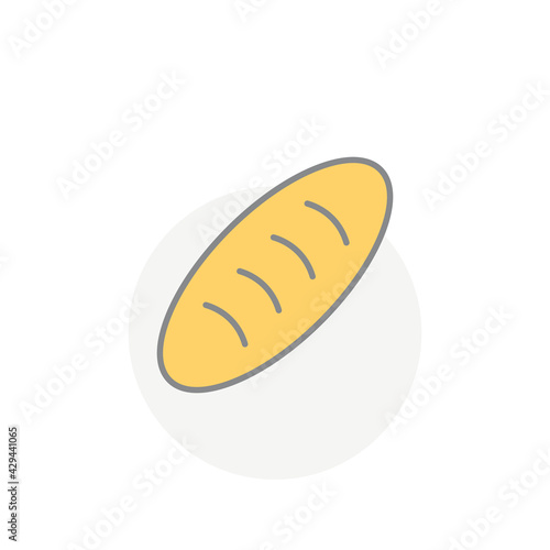 Bread icon isolated on white background. Bakery symbol modern, simple, vector, icon for website design, mobile app, ui. Vector Illustration © Parvin