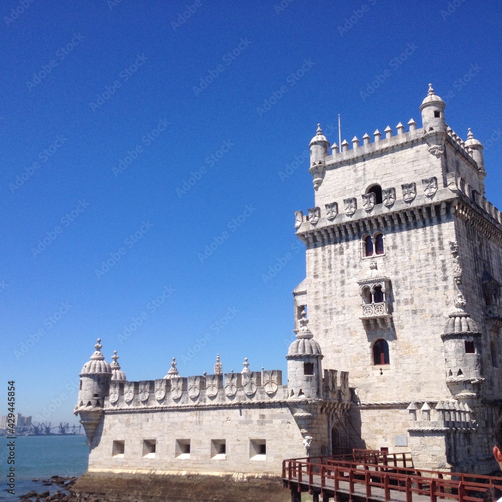 arquitectura, torre, europa, construção, distrito de lisboa, portugal, castelo, igreja, cidade, marco, viagem, turismo, catedral, céu, monument, itália, antiga, religião, azul, história do brasil