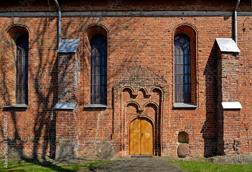 Wallpaper Mural Close-ups of architectural details of the Catholic church of St. st. Maciej in the village of Pawłowo in Masovia, Poland. Torontodigital.ca