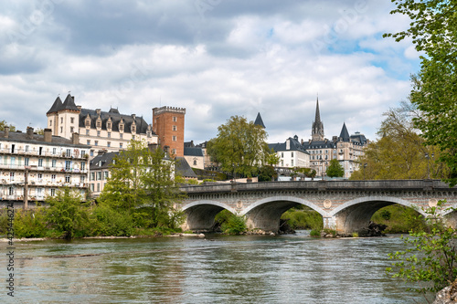 views of the city of pau in aquitaine france photo