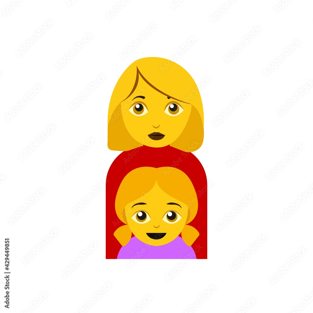 Mother with a girl emoji family single parent Mother with a girl emoji family single parent