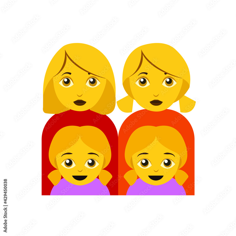 family with two mothers and two kids girls family with two mothers and two kids girls