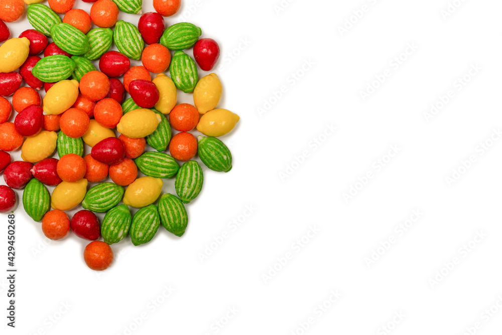 Chewing gums isolated on white background. Chewing gums isolated on white background.