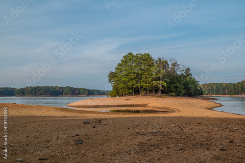 Drought at lake lanier, Georgia