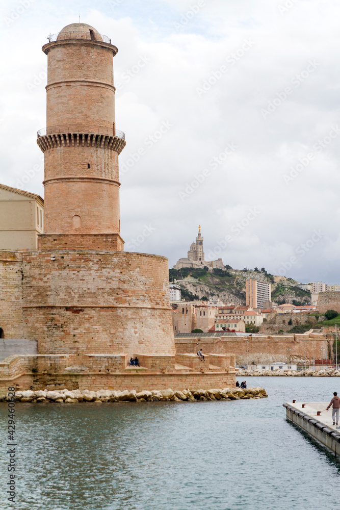 Castillo o Fortaleza en la ciudad de Marsella o Marseille en el pais de Francia o France