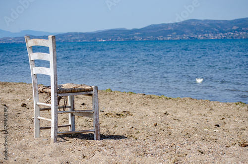 lifeguard chair on the beach © John Vlahidis