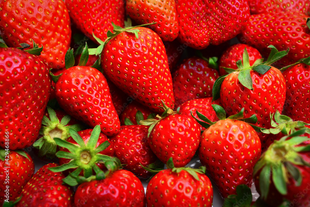 Strawberry ripe and juicy berries concept healthy eating. food background top view copy space for text. Strawberry. Fresh berries macro. Fruit background. Top view. Strawberry ripe and juicy berries concept healthy eating. food background top view copy space for text. Strawberry. Fresh berries macro. Fruit background. Top view.