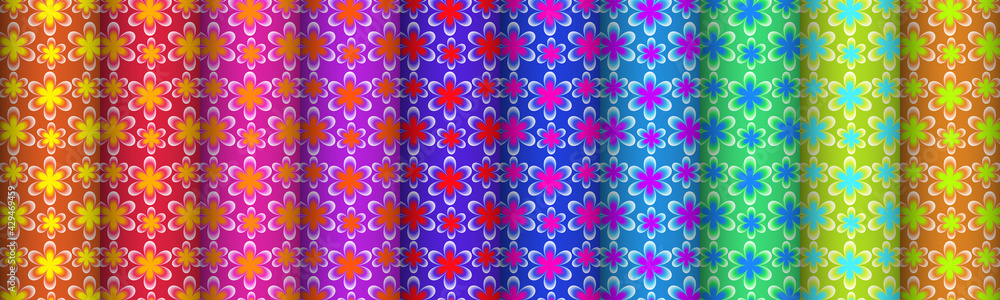 Colorful Trendy Seamless Pattern Collection. Fashion design bright style textures series. Colorful Trendy Seamless Pattern Collection. Fashion design bright style textures series.