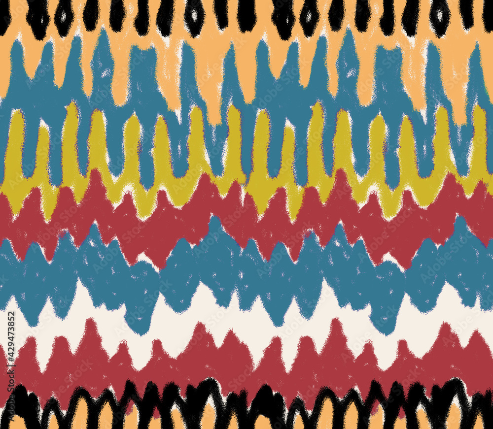 Seamless colorful geometric pattern