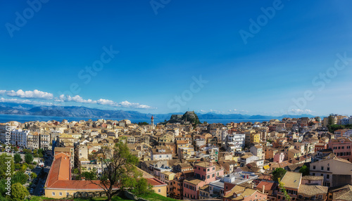 Panoramic View Of Corfu Town