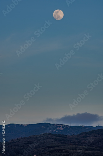 Full moon corfu island