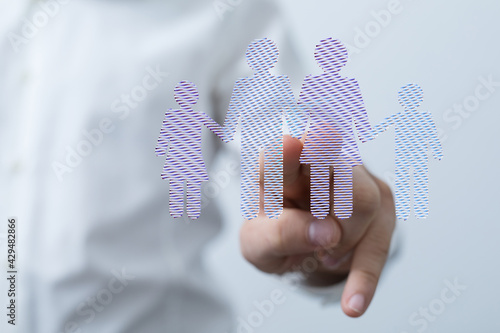family cutout, family home,...