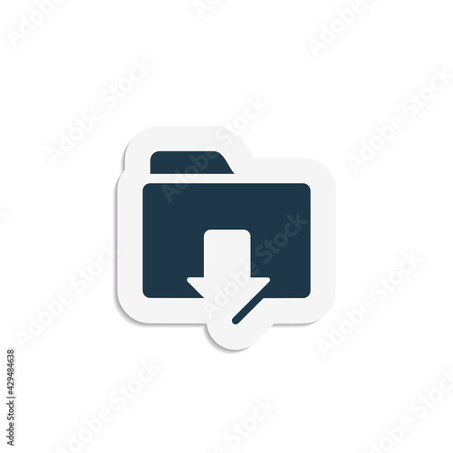 Download Folder - Sticker